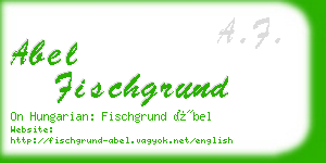 abel fischgrund business card